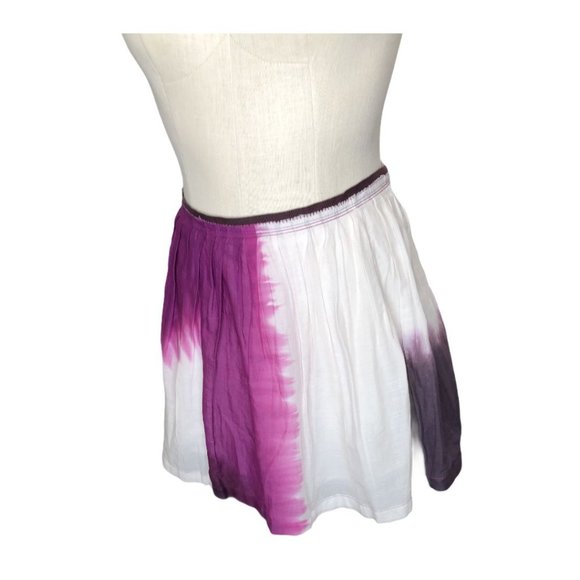 American Eagle Skirt Womens 6 Boho Tye Dye Pink White Purple Short Mini Bohemian - Picture 2 of 11